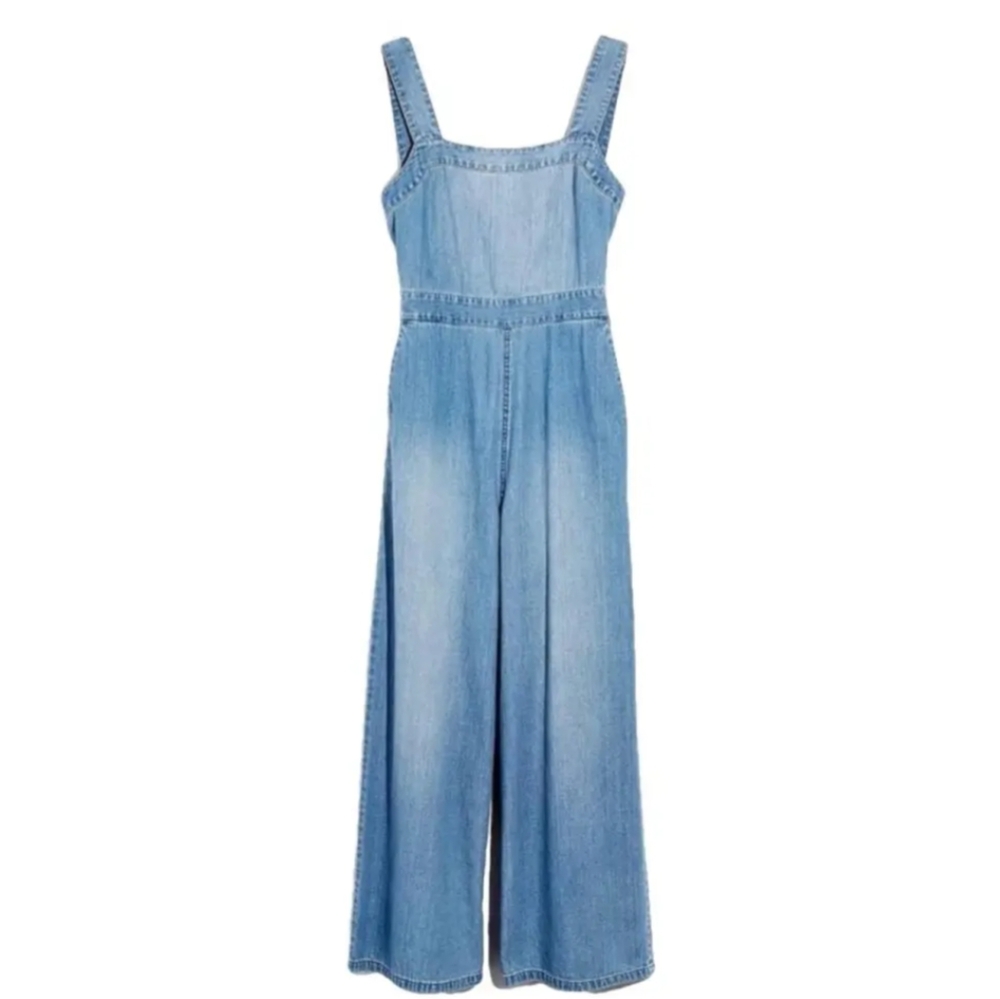 Madewell Denim Bow TieBack Jumpsuit Size 0